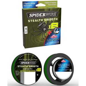 Spiderwire splietaná šnúra stlth smooth8 moos green 150m-0,15 mm -0,13 mm - 11,2 kg