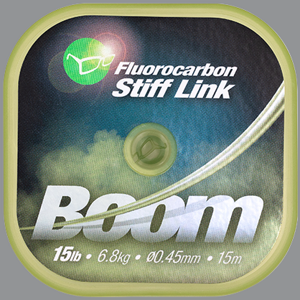 Korda fluorocarbon stiff link boom 15 m - 0,45 mm 15 lb