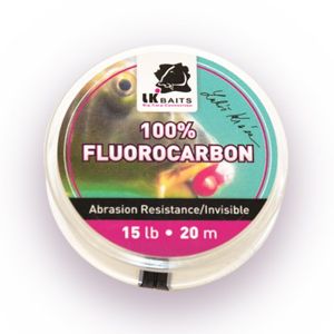 LK Baits 100% Fluorocarbon 20lb, 20m