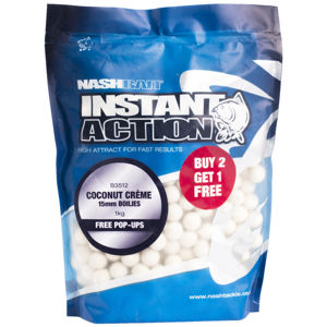 Nash boilies instant action strawberry crush-2,5 kg 15 mm