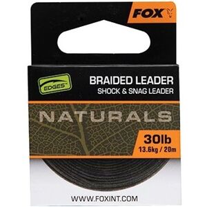 Fox náväzcová šnúrka naturals braided leader 20 m - 40 lb