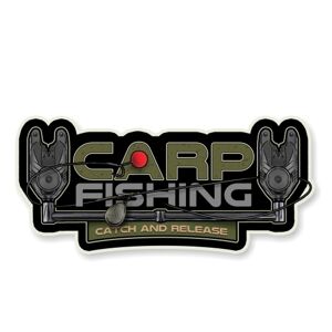 4anglersdesign samolepka 43 carp fishing catch and release
