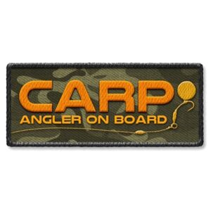 4anglersdesign samolepka 73 carp angler on board