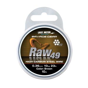 SAVAGE GEAR RAW49 0,36mm 11kg 24lb Uncoated Brown 10m