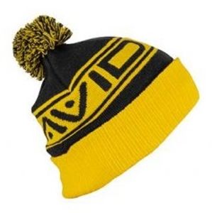 Avid carp zimná čiapka bobble hat - black/yellow