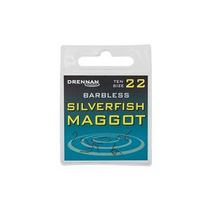 DRENNAN Háčky Silverfish Maggot barbless vel. 20