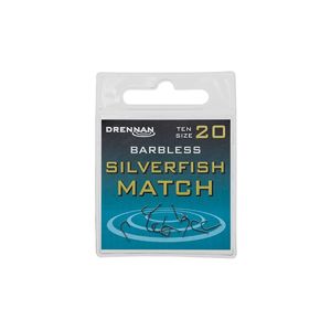DRENNAN Háčky Silverfish Match barbless vel. 18