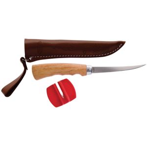 Berkley filetovací nôž s drevenou rúčkou a púzdrom (čepeľ 8cm)
