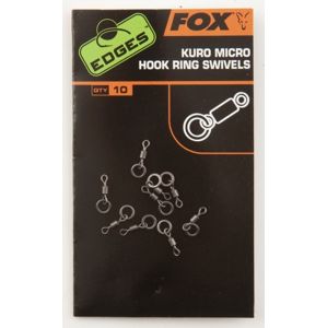 Fox Edges Obratlík s kroužkem Kuro Micro Hook Ring Swivels 10ks