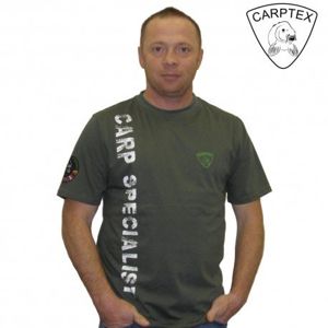 Pánské tričko Carp Specialist - khaki-S