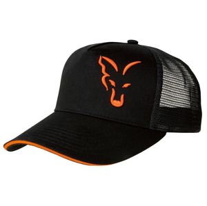 Fox kšiltovka Fox Black/Orange trucker cap