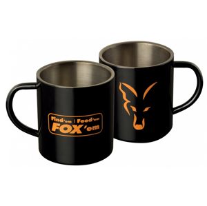 FOX Stainless Black Mug - Nerezový hrnek 400ml