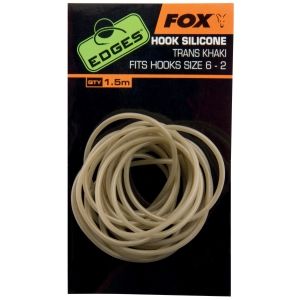 Fox hadička edges hook silicone trans khaki hooks size 2 - 6 1,5 m