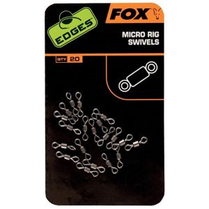 Fox obratlík edges micro ring swivels 20 ks