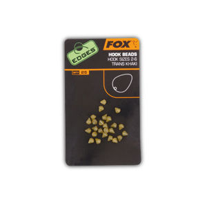 Fox zarážky edges hook bead 7-10 khaki 25ks