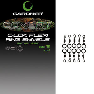 Gardner obratlíky c lok flexi ring swivels 10 ks - veľkosť 12