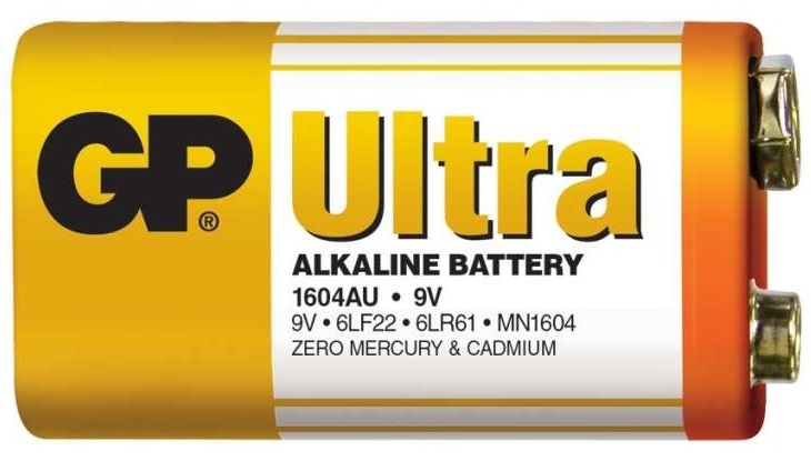 Gp batteries alkalická bateria gp ultra 6lf22 (9v) 1 ks