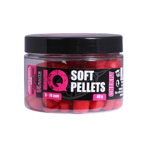 LK Baits IQ Method Feeder Soft Pellets Cherry 8 - 14mm 40g