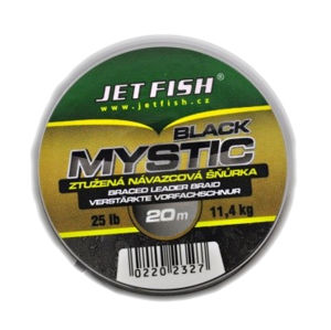 Jet fish náväzcová šnúra black mystic 20m 25lb - farba black