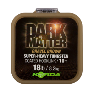 Korda šňůrka Dark Matter Tungsten Coated Braid Brown 18lb 10m