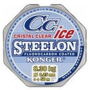Konger vlasec Steelon Cristal Clear Fluorocarbon Ice 50m 0,18mm