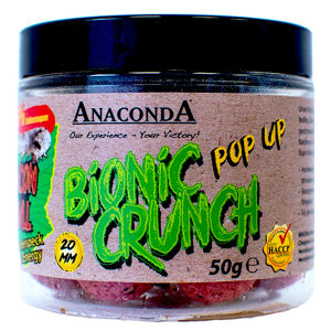 Anaconda pop up boilie bionic crunch 20 mm 50 g-kukurica s orechom
