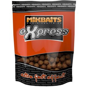 Mikbaits eXpress boilie 1kg 18mm půlnoční pomeranč