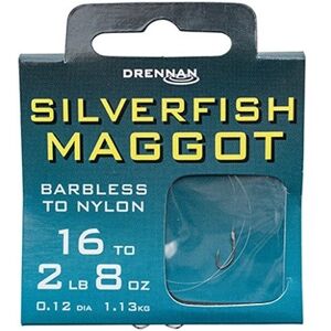Drennan náväzec silverfish maggot barbless - nosnosť 1 lb veľkosť 22