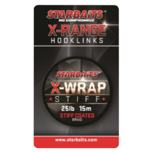 Starbaits náväzcová šnúrka x wrap soft coated braid 15 m hnedá-nosnosť 35 lb