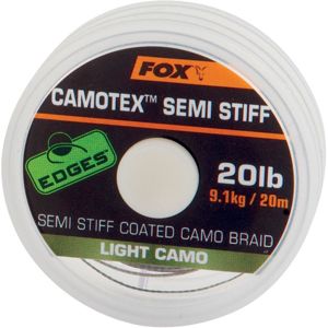 Fox náväzcová šnúrka camotex light semi stiff 20 m-nosnosť 6,8 kg