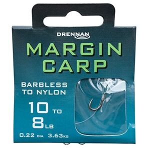 Drennan náväzec margin carp barbless - nosnosť 8 lb veľkosť 10