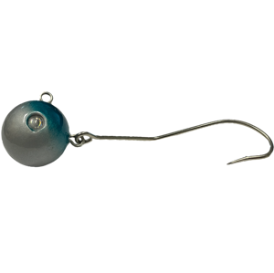 LK Baits jigová hlavička (magická koule) modrostříbrná s háčkem 10/0,100g