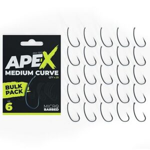 RidgeMonkey háčky Ape-X Medium Curve Barbed Bulk Pack 25 ks vel.6