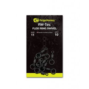 RidgeMonkey obratlík RM-Tec Flexi Ring Swivel Velikost 11 10ks