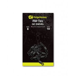 RidgeMonkey obratlík RM-Tec Quick Change Swivel Velikost 8 10ks