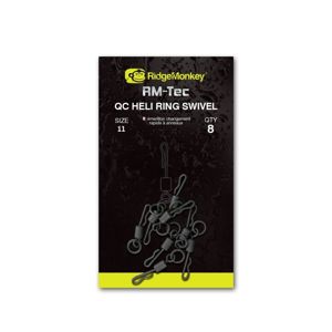 RidgeMonkey obratlík RM-Tec Quick Change Heli Ring Swivel Velikost 11 8ks