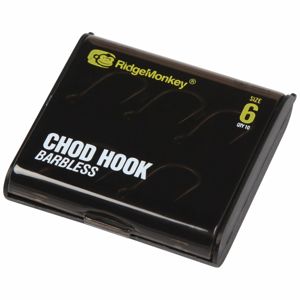 RidgeMonkey háček RM-Tec Chod Hook Barbless Velikost 8