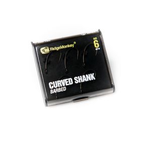 RidgeMonkey háček RM-Tec Curved Shank Barbed Velikost 6
