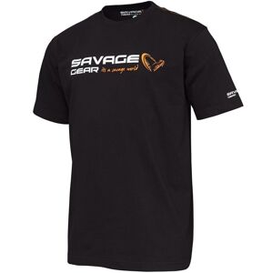 Savage Gear triko Signature Logo T-Shirt Black Ink vel. L