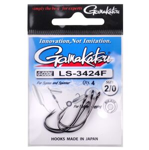 Gamakatsu háčiky ls-3424f new label hooks black - veľkosť 2 počet 5 ks