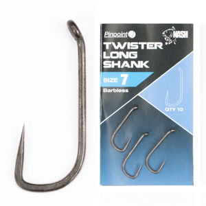 Nash háčiky twister long shank micro barbed 10 ks-veľkosť 5