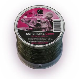 LK Baits Super Line Camo 0,26mm 1000m