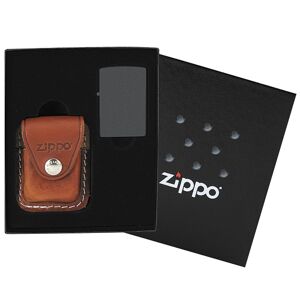 Zippo darčeková kazeta s hnedým puzdrom
