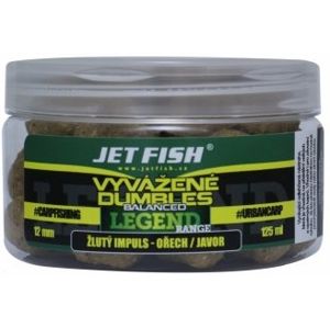 Jet fish boosterované boilie žltý impuls orech javor 250 ml - 20 mm